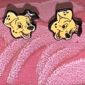Vintage Disney 101 Dalmatians Dalmatian Earrings
